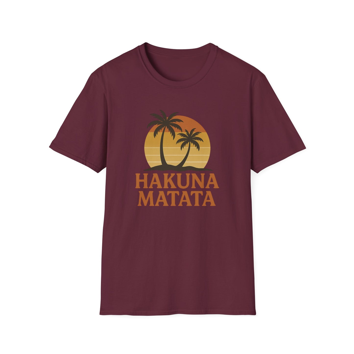 Hakuna Matata T-shirt rétro graphique, T-shirt à l'humeur positive "Pas de soucis", T-shirt inspiré des années 90, Haut avec citation feel-good, Cadeau unisexe