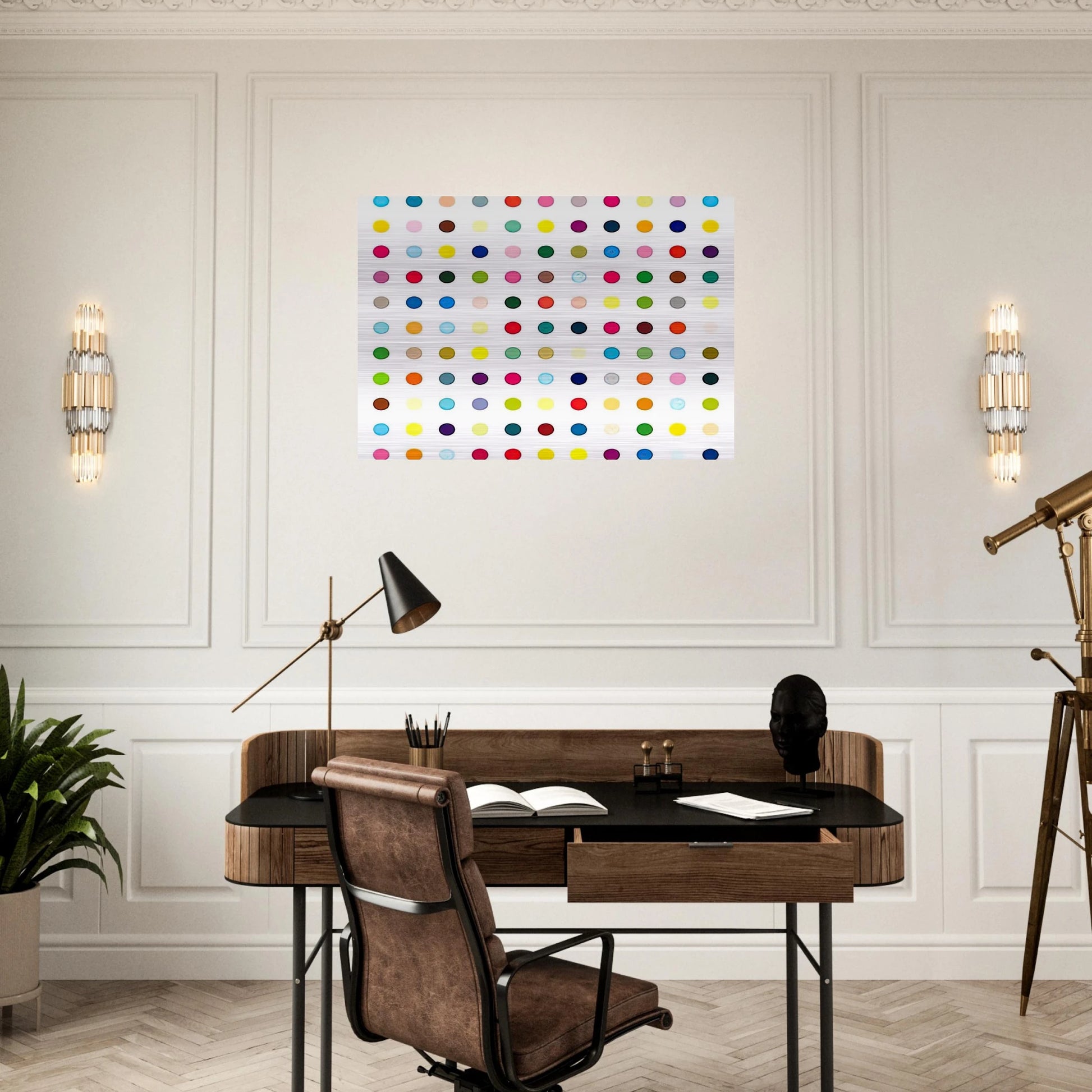 LSD - Damien Hirst Brushed Aluminum Print - 70x100 cm / 28x40 inches | Damien Hirst Aluminum Print | Damien Hirst Prints