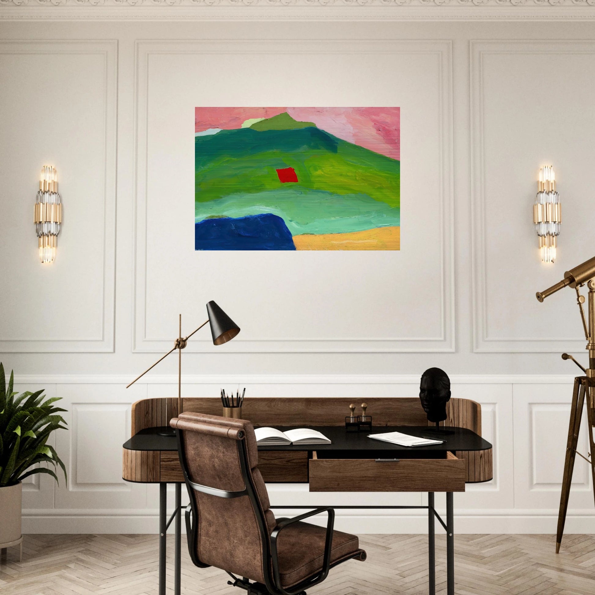 Untitled #17 - 1980 - Etel Adnan Brushed Aluminum Print - 70x100 cm / 28x40 inches | Etel Adnan Aluminum Print | Etel Adnan Prints