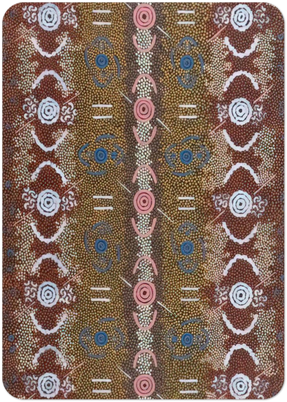 Honey Ant Dreaming - 1993 By Clifford Possum Tjapaltjarri Pack of 10 Post Cards | Clifford Possum Tjapaltjarri Post Cards | A6 (10.5 x 14.8 cm) - 4.1 x 5.8 inches