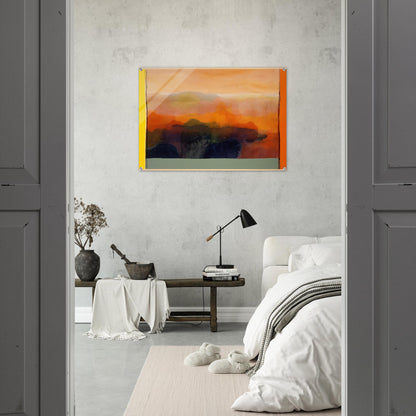 Valley of Stone - 1989 - Ronnie Landfield Acrylic Print - 70x100 cm / 28x40″ inches | Ronnie Landfield Wall Art | Ronnie Landfield Prints