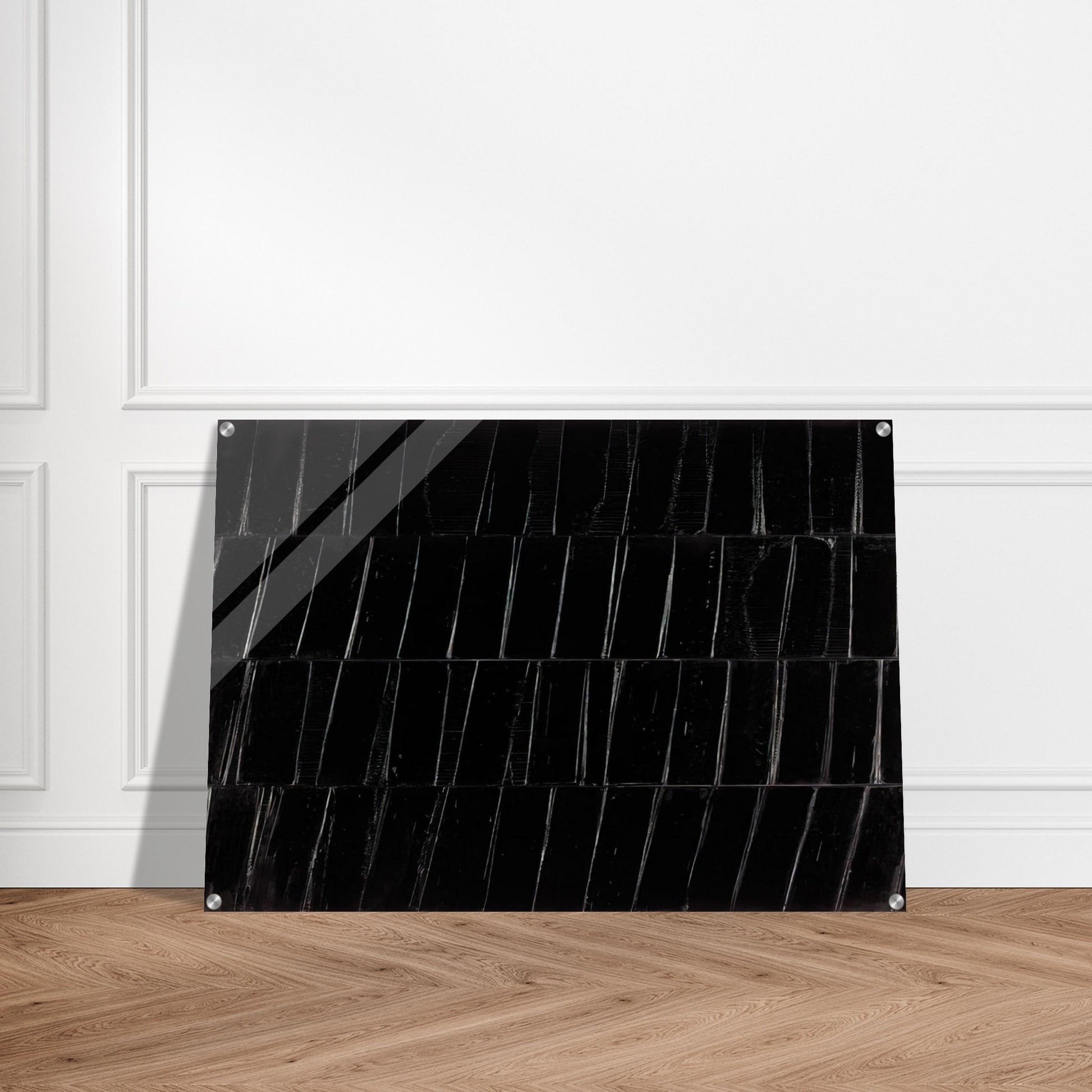 Peinture 324 x 362 cm, 1985 Polyptyque C - 1985 - Pierre Soulages Acrylic Print - 70x100 cm / 28x40″ inches