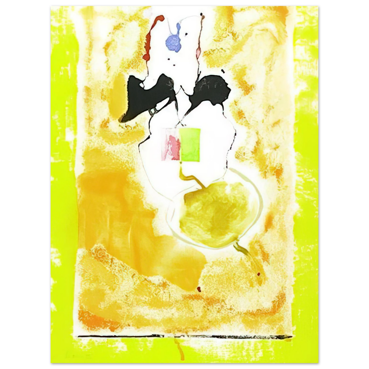Helen Frankenthaler - Solar Imp - 2001 Wall art - 15x20 cm / 6x8 inches - Fine Art Poster-canvas - -