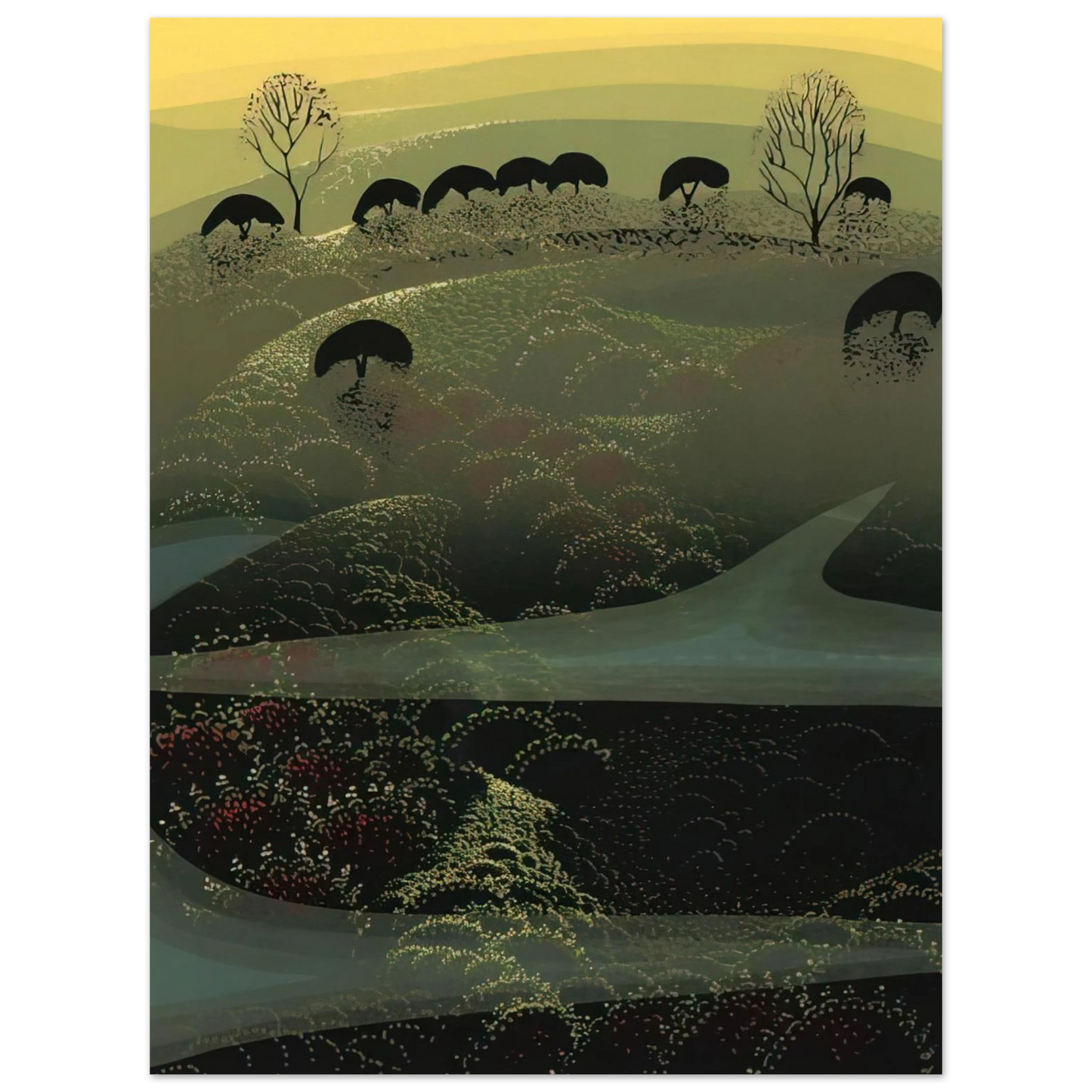 Eyvind Earle - California Miniature  75x100 cm / 30x40inches Fine Art Poster