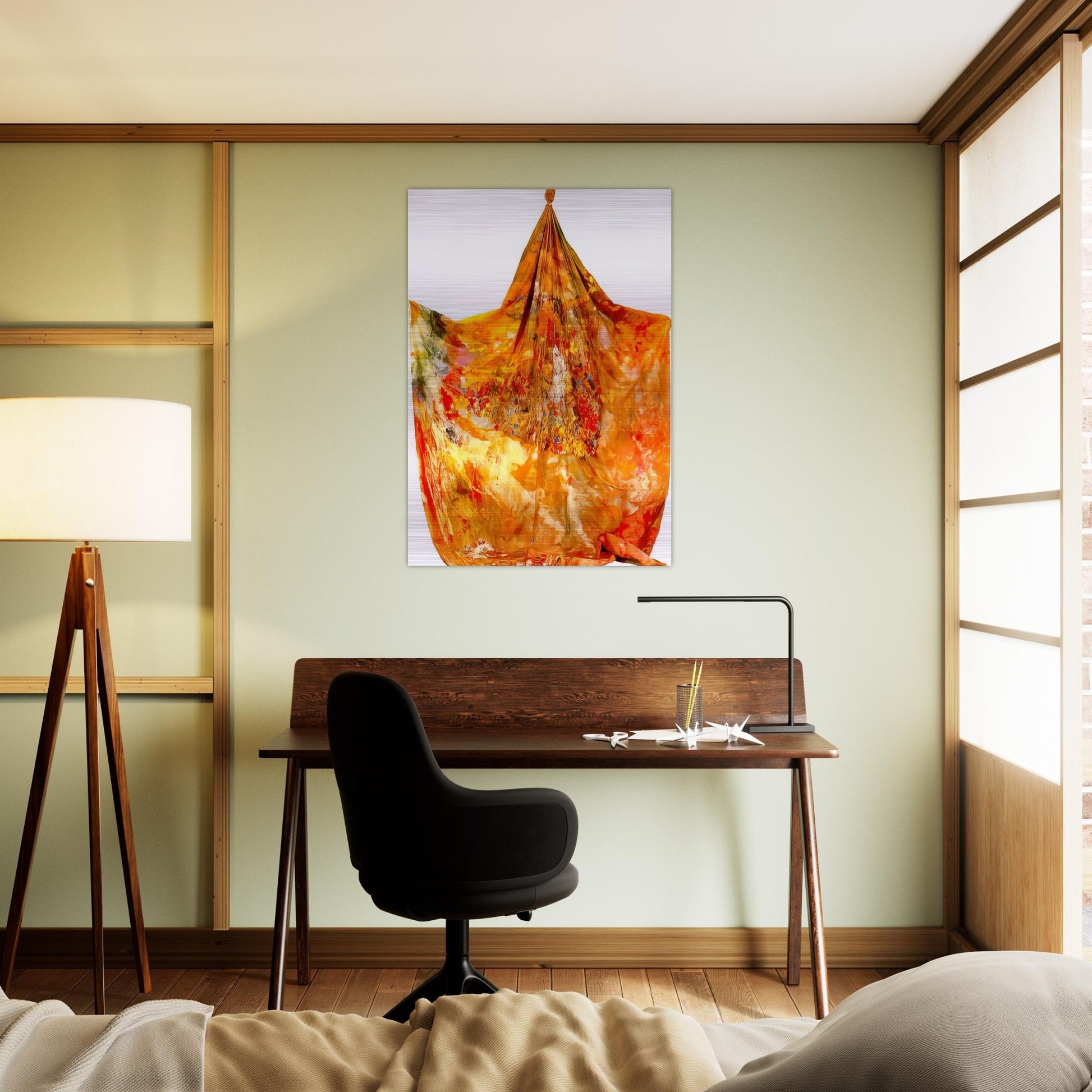 Mars at Angles - Sam Gilliam Brushed Aluminum Print - 70x100 cm / 28x40 inches | Sam Gilliam Aluminum Print | Sam Gilliam Prints
