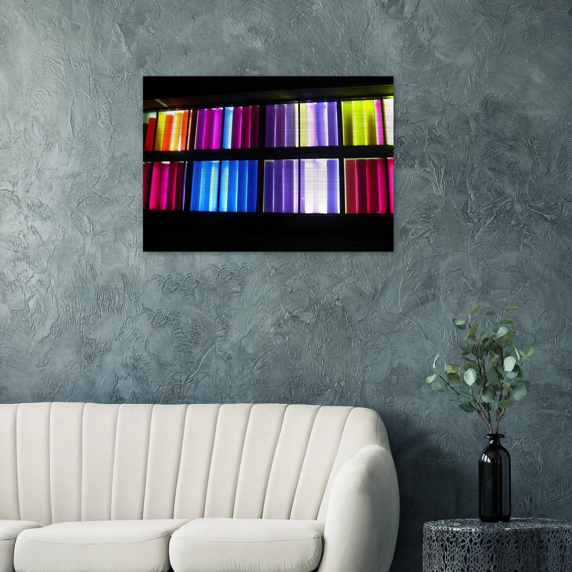 Sun Sonata - 1983 Williamsburg, Virginia, United States - Gene Davis Brushed Aluminum Print - 70x100 cm / 28x40 inches | Gene Davis Aluminum Print | Gene Davis Prints