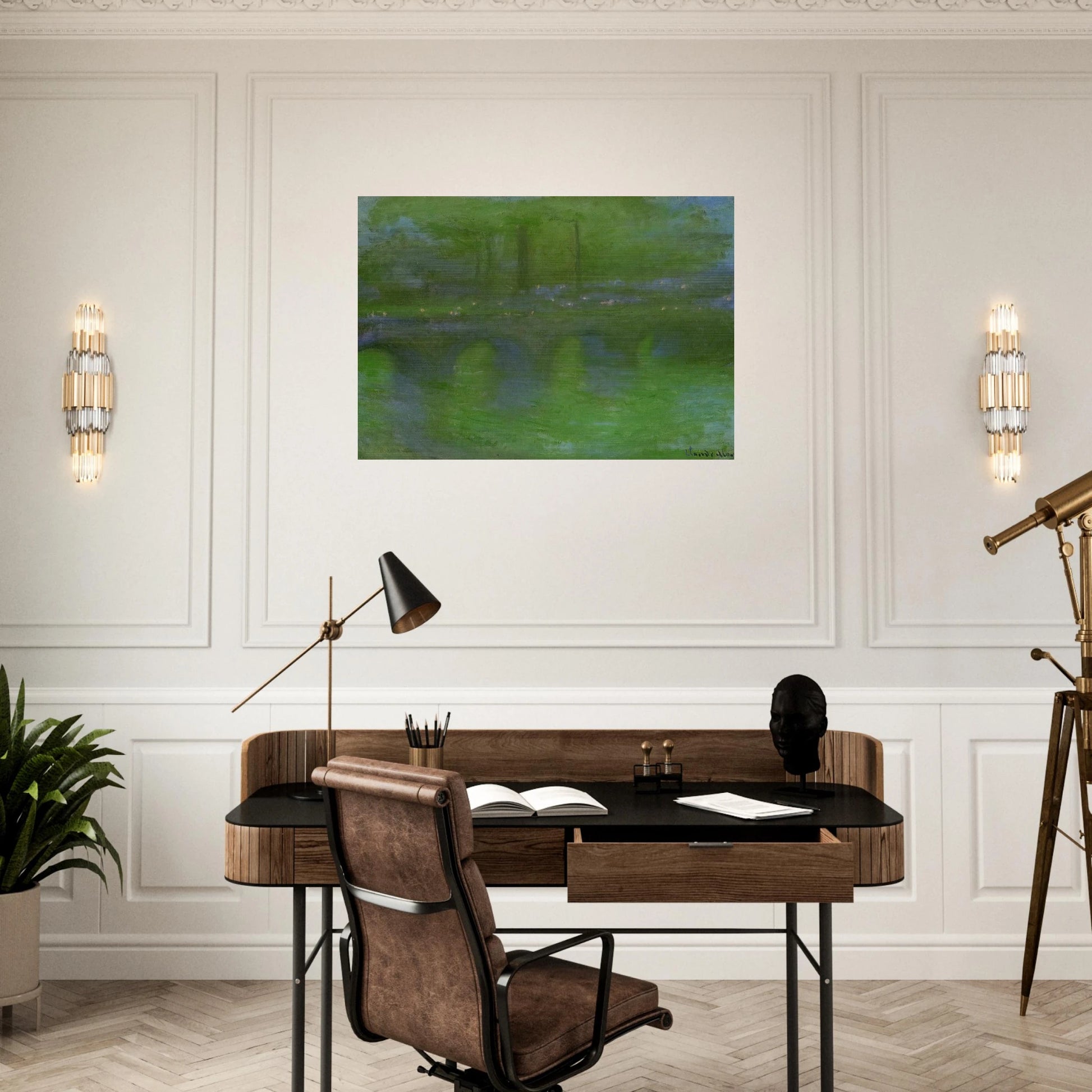 Waterloo Bridge, Dawn - claude monet Brushed Aluminum Print - 70x100 cm / 28x40 inches | claude monet Aluminum Print | claude monet Prints
