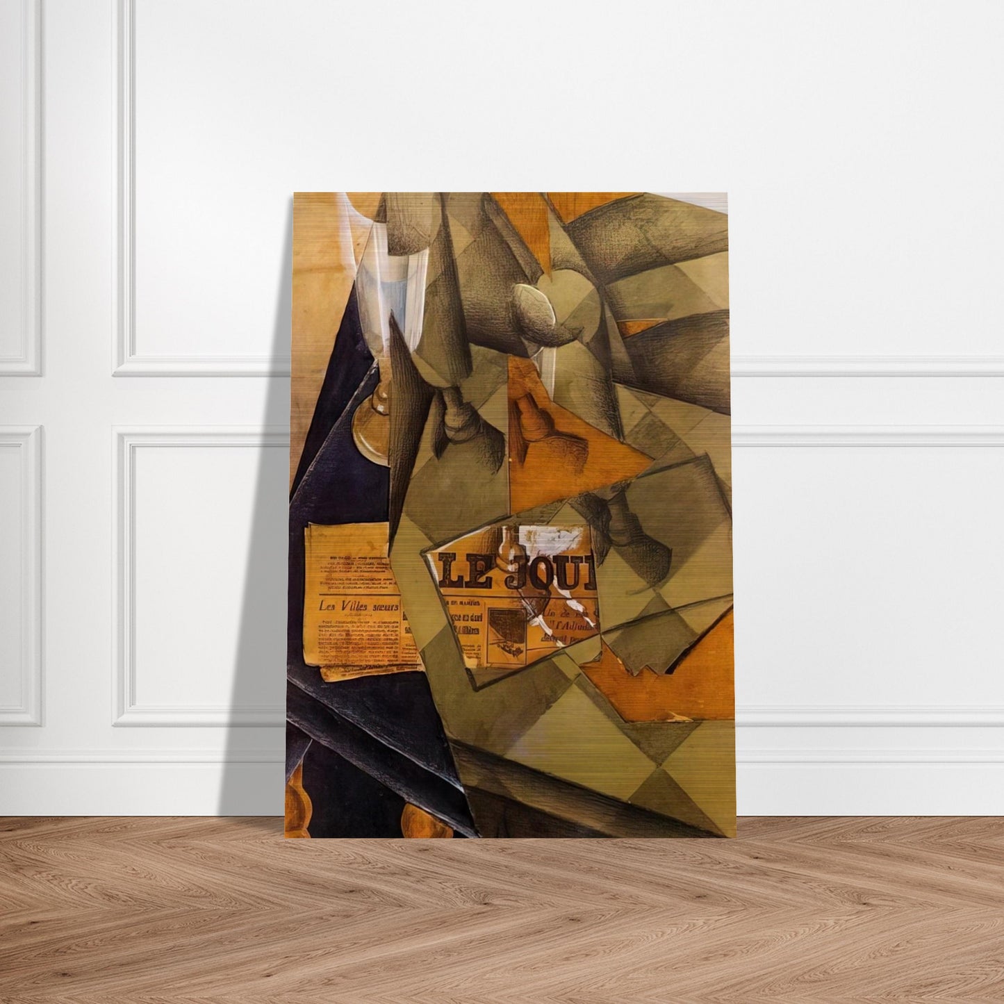 STILL LIFE 1914 - Juan Gris Brushed Aluminum Print - 70x100 cm / 28x40 inches | Juan Gris Aluminum Print | Juan Gris Prints