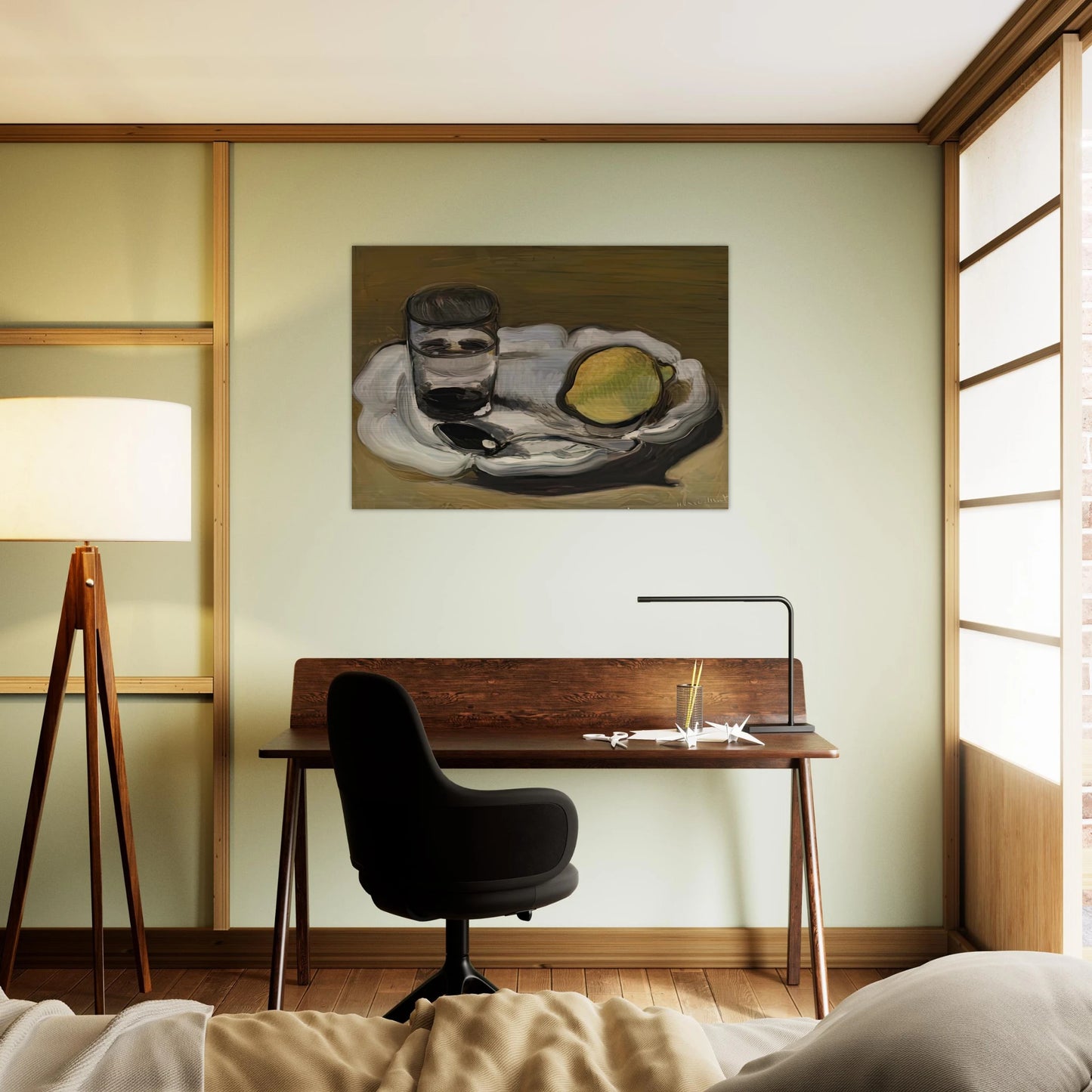 STILL LIFE WITH LEMON 1917 - Henri Matisse Brushed Aluminum Print - 70x100 cm / 28x40 inches | Henri Matisse Aluminum Print | Henri Matisse Prints