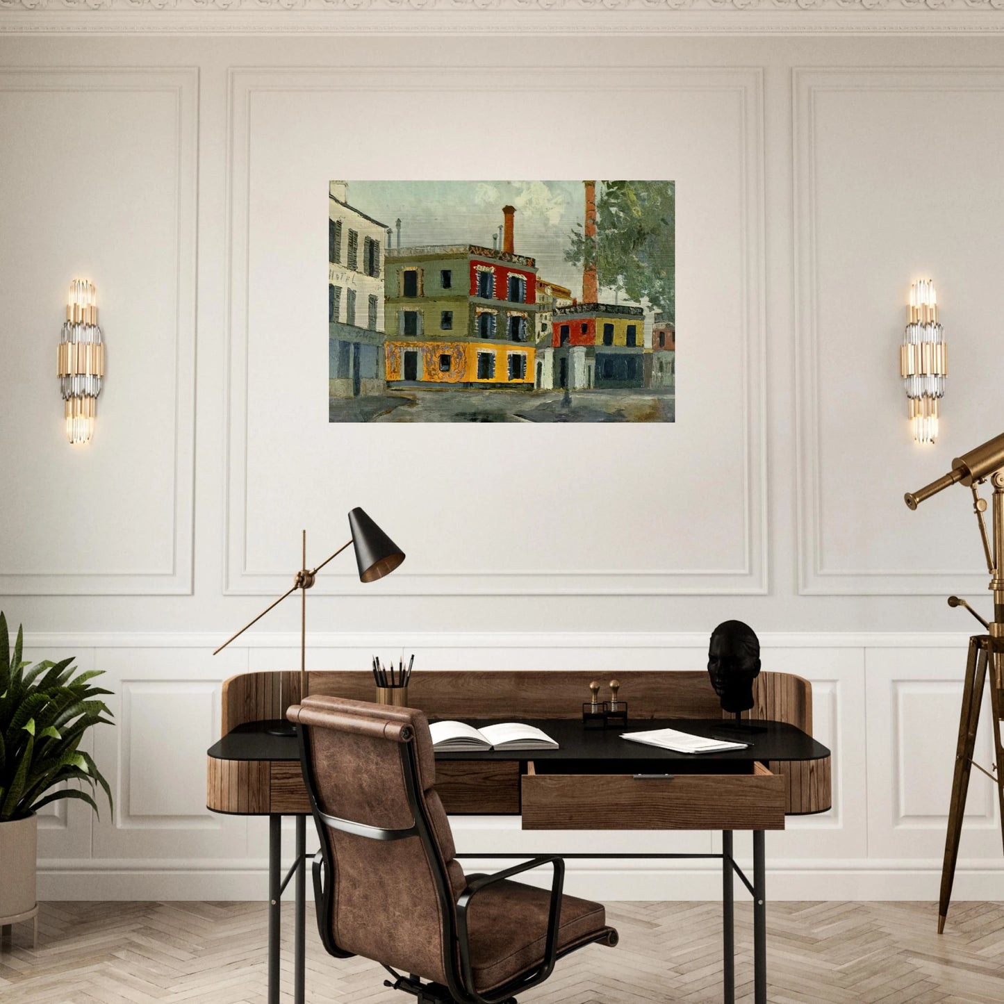 FACTORY - Maurice Utrillo Brushed Aluminum Print - 70x100 cm / 28x40 inches | Maurice Utrillo Aluminum Print | Maurice Utrillo Prints