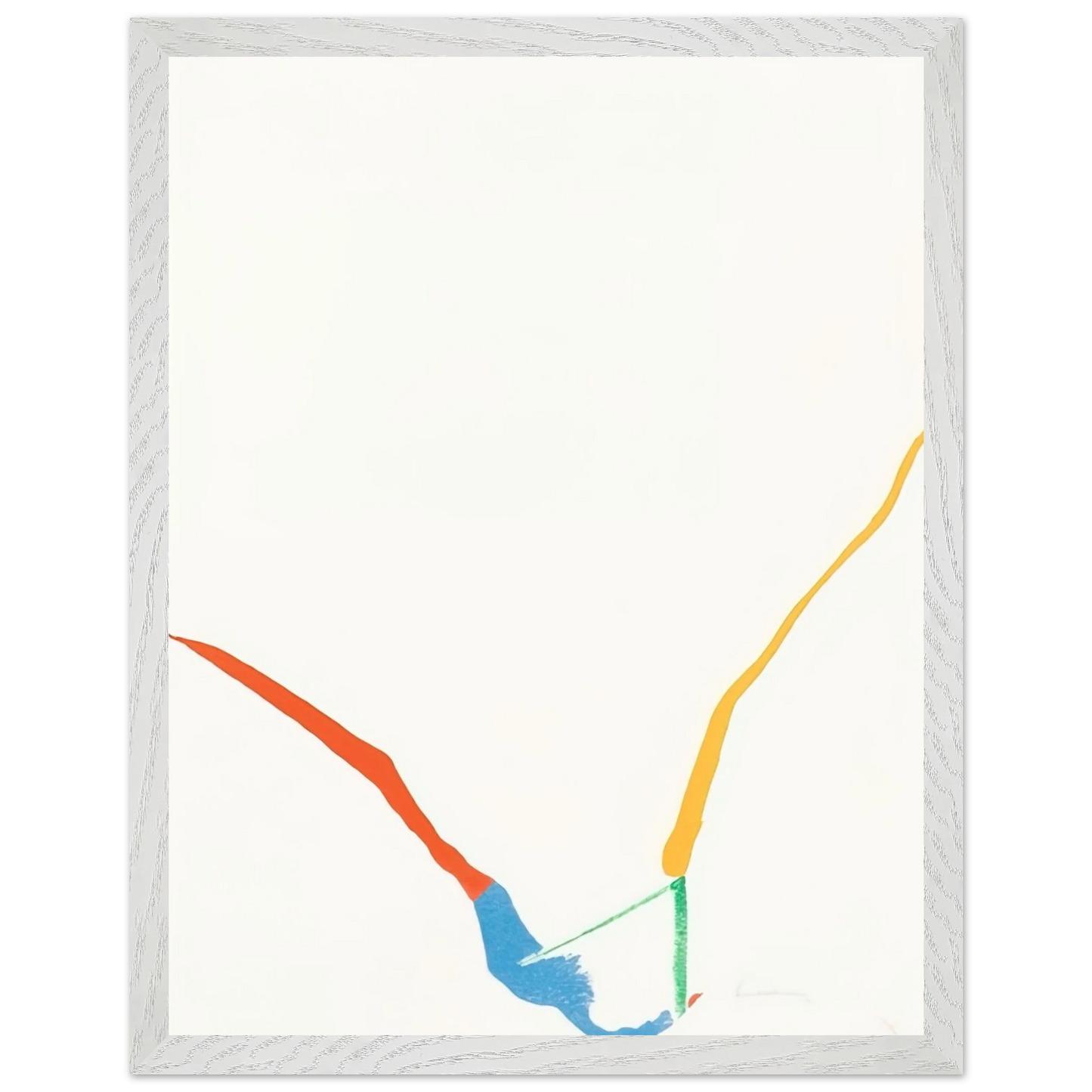 Helen Frankenthaler - What Red Lines Can Do - 1970 Wall art - A0 (84.1 x 118.9  cm) - Fine Art Poster-canvas - -