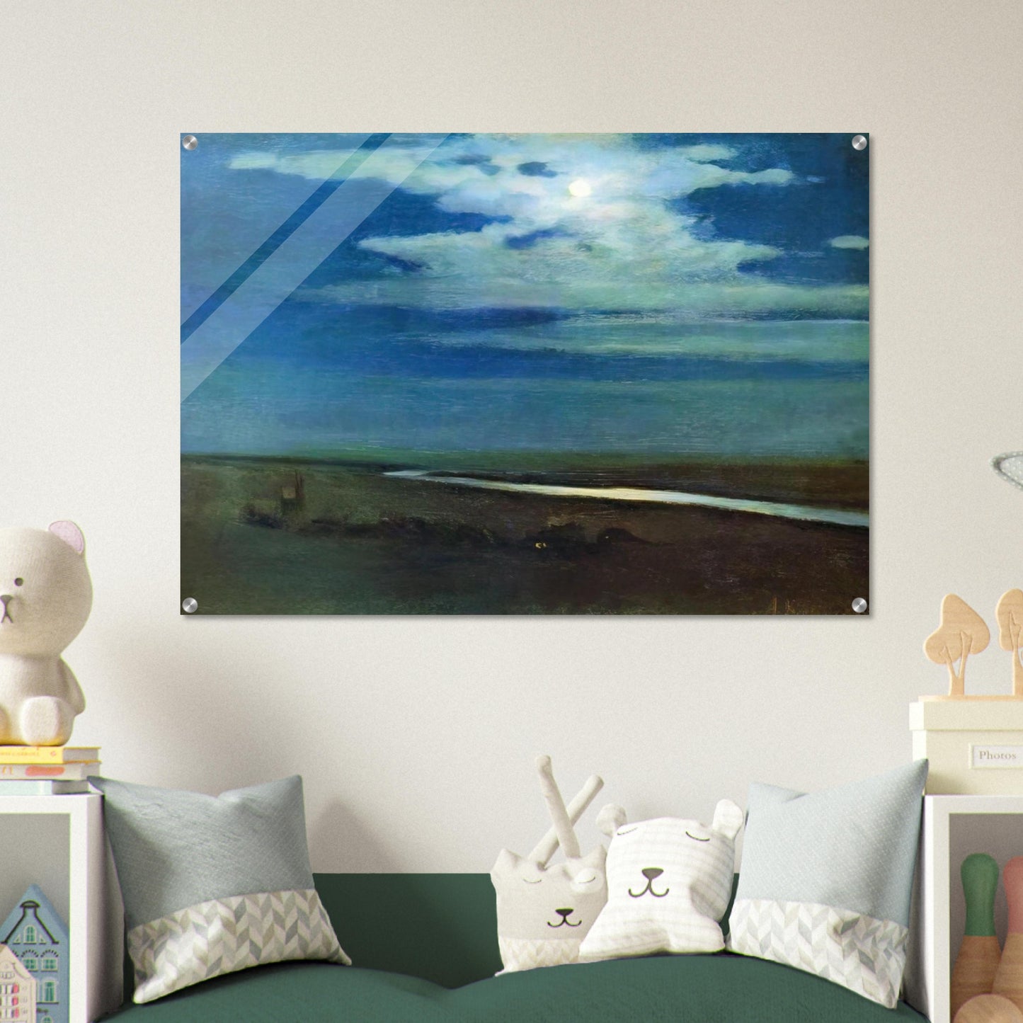 Night - Arkhyp Kuindzhi Acrylic Print - 70x100 cm / 28x40″ inches