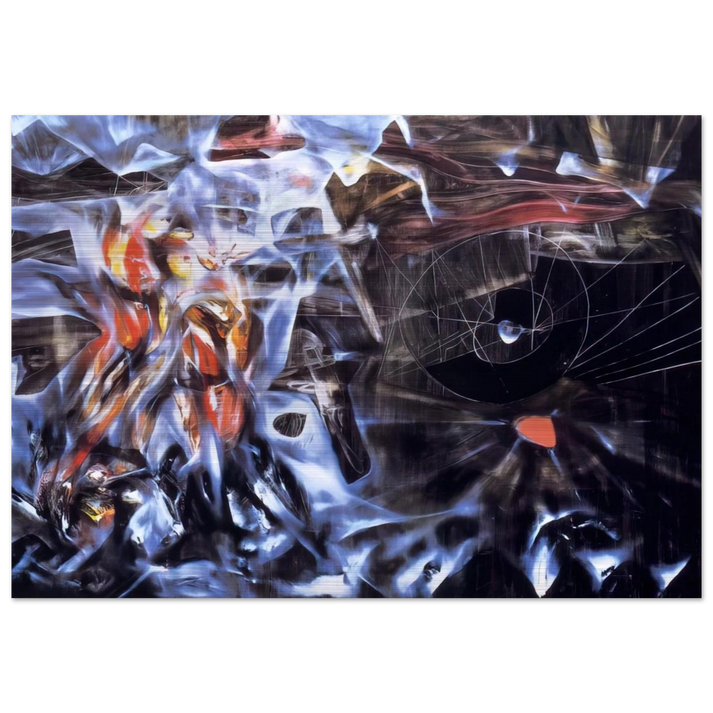 DISASTERS OF MYSTICISM - Roberto Matta Brushed Aluminum Print - 70x100 cm / 28x40 inches | Roberto Matta Aluminum Print | Roberto Matta Prints
