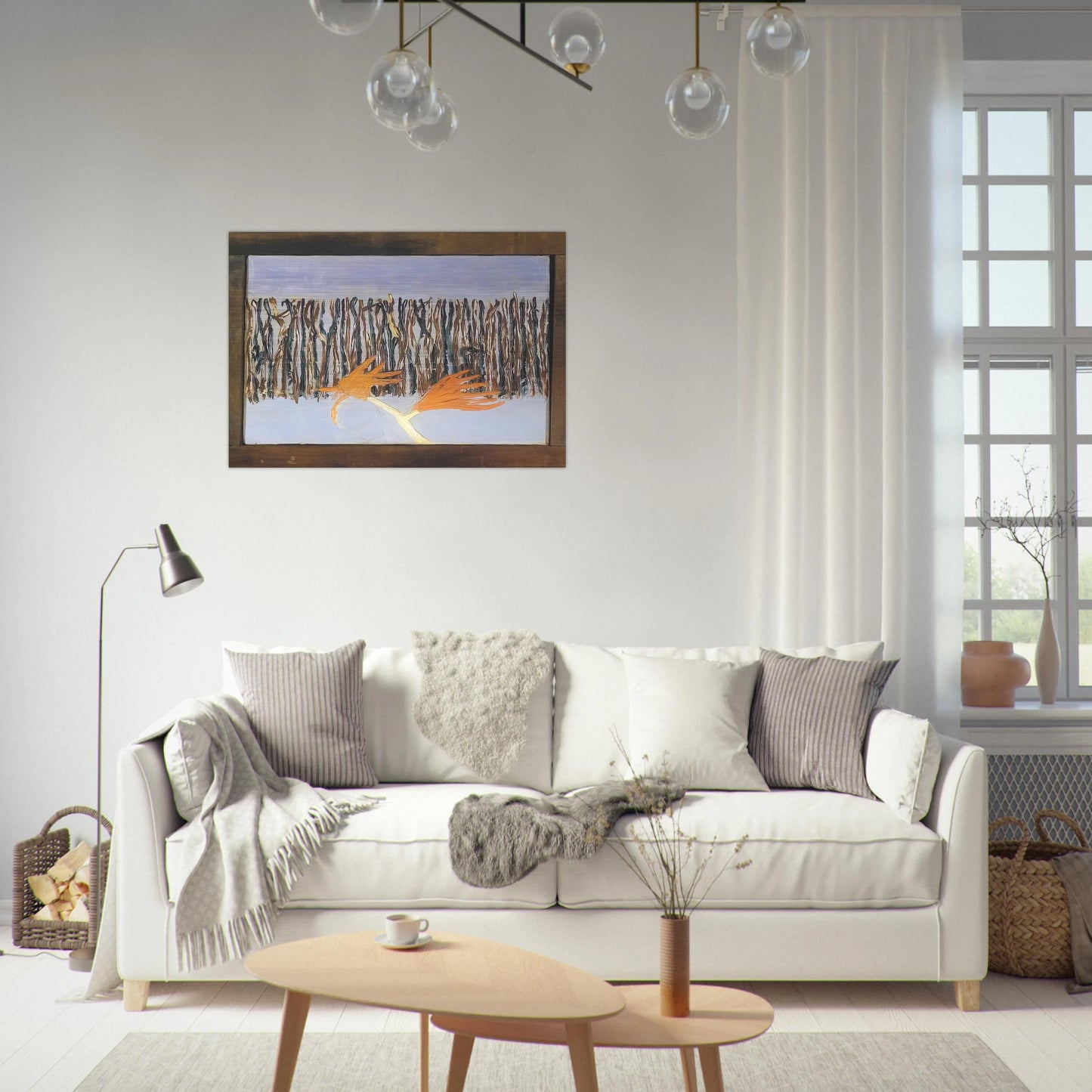 Burning Bush - 1953 - Forrest Bess Brushed Aluminum Print - 70x100 cm / 28x40 inches | Forrest Bess Aluminum Print | Forrest Bess Prints