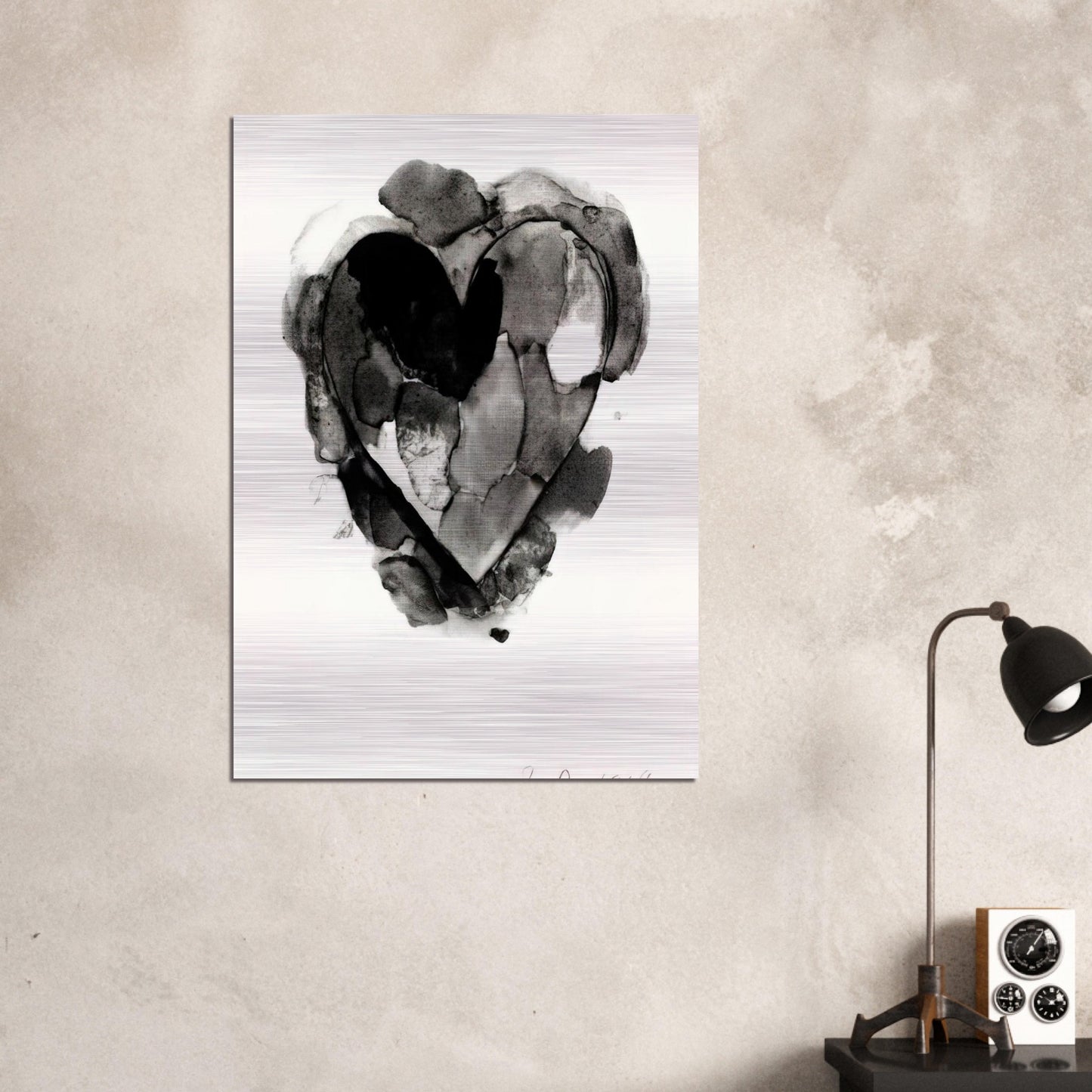 WELCOME HOME RARE BIRDS 1969 - Jim Dine Brushed Aluminum Print - 70x100 cm / 28x40 inches | Jim Dine Aluminum Print | Jim Dine Prints