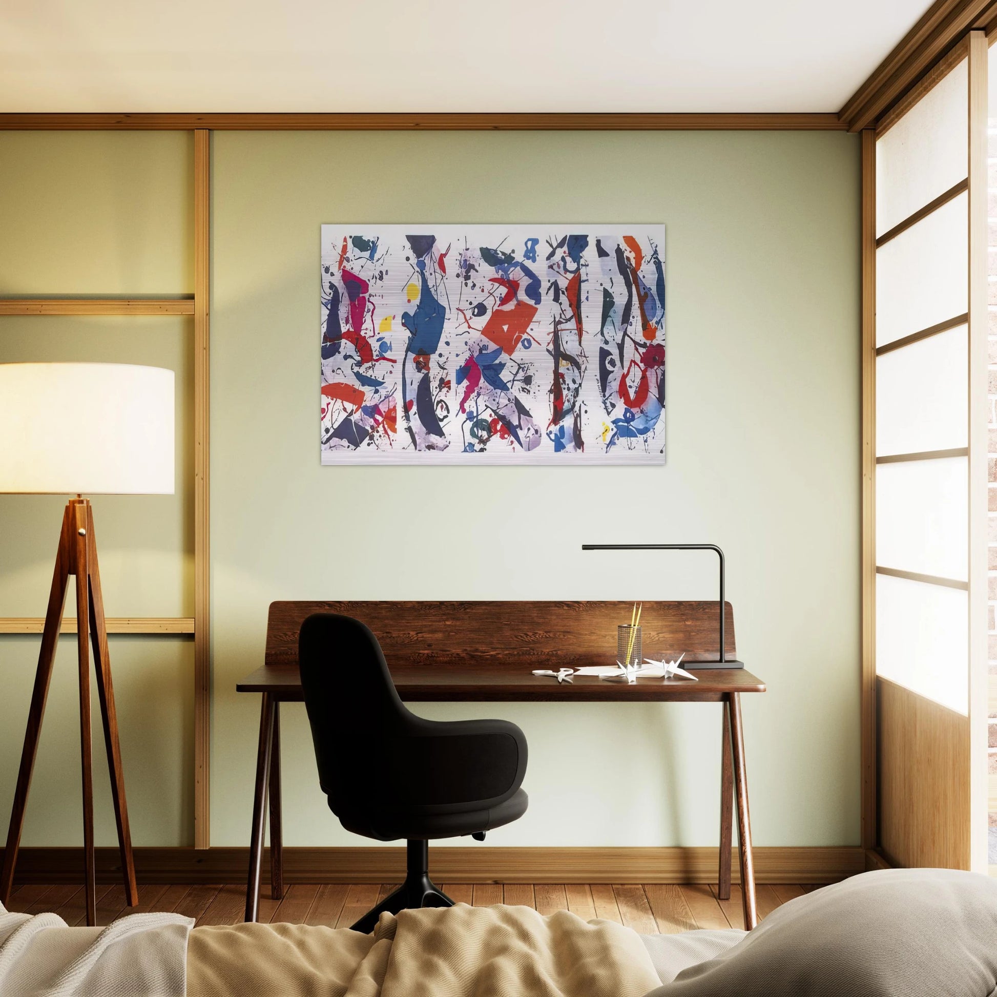 The Five Continents - Sam Francis Brushed Aluminum Print - 70x100 cm / 28x40 inches | Sam Francis Aluminum Print | Sam Francis Prints
