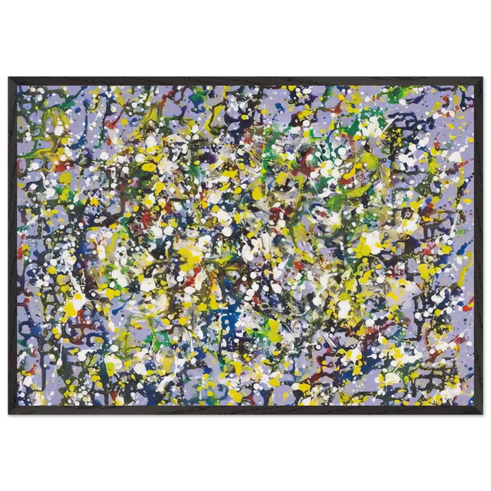 Mousse d Etoiles - Marcel Barbeau 70x100 cm / 28x40 inches Framed Art Print – Black Wooden Frame