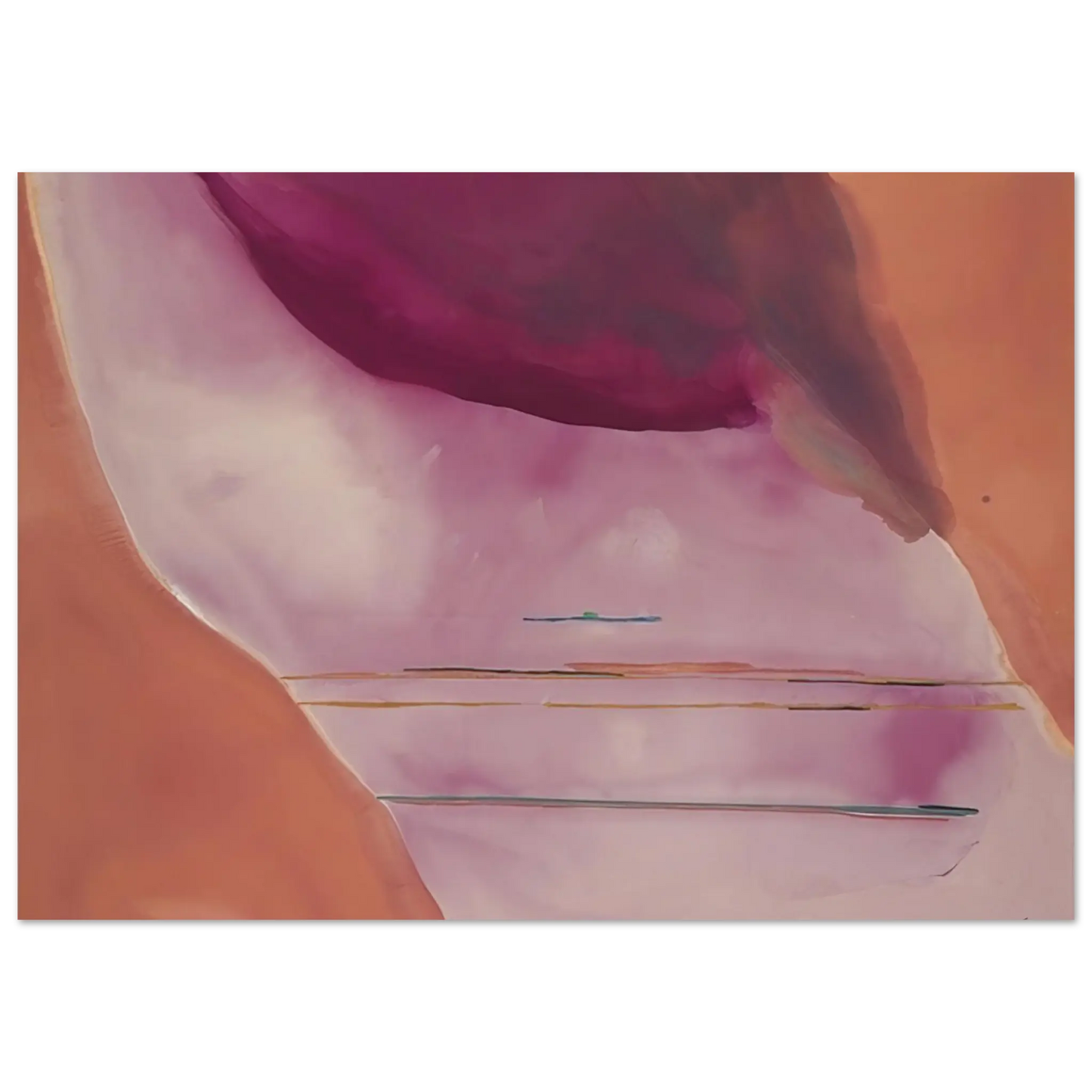 Helen Frankenthaler - Pendulum - 1972 Wall art - 13x18 cm / 5x7 Inches - Fine Art Poster - -
