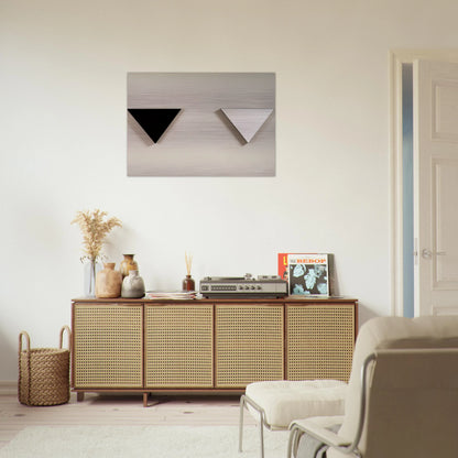 Mirror Object - 1973 - Blinky Palermo Brushed Aluminum Print - 70x100 cm / 28x40 inches | Blinky Palermo Aluminum Print | Blinky Palermo Prints