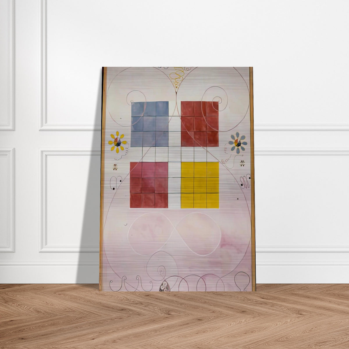 DE TIO ST RSTA N 10 ALDERDOMEN 1907 - Hilma af Klint Brushed Aluminum Print - 70x100 cm / 28x40 inches | Hilma af Klint Aluminum Print | Hilma af Klint Prints