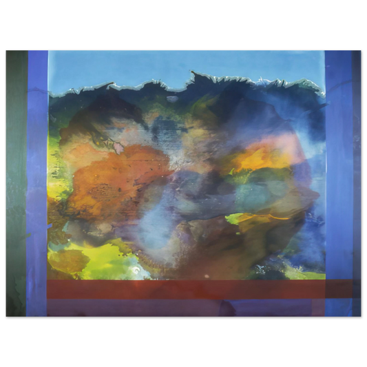 Ronnie Landfield - Ocean Unconscious - 1985  75x100 cm / 30x40inches Fine Art Poster