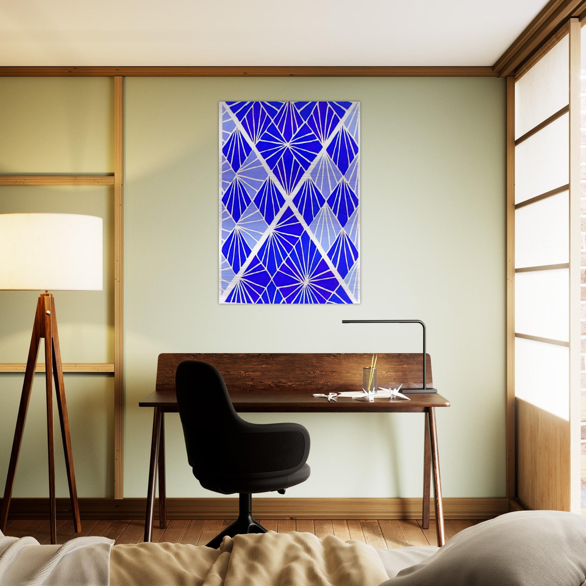 COMPOSITION 24 - Sonia Delaunay Brushed Aluminum Print - 70x100 cm / 28x40 inches | Sonia Delaunay Aluminum Print | Sonia Delaunay Prints