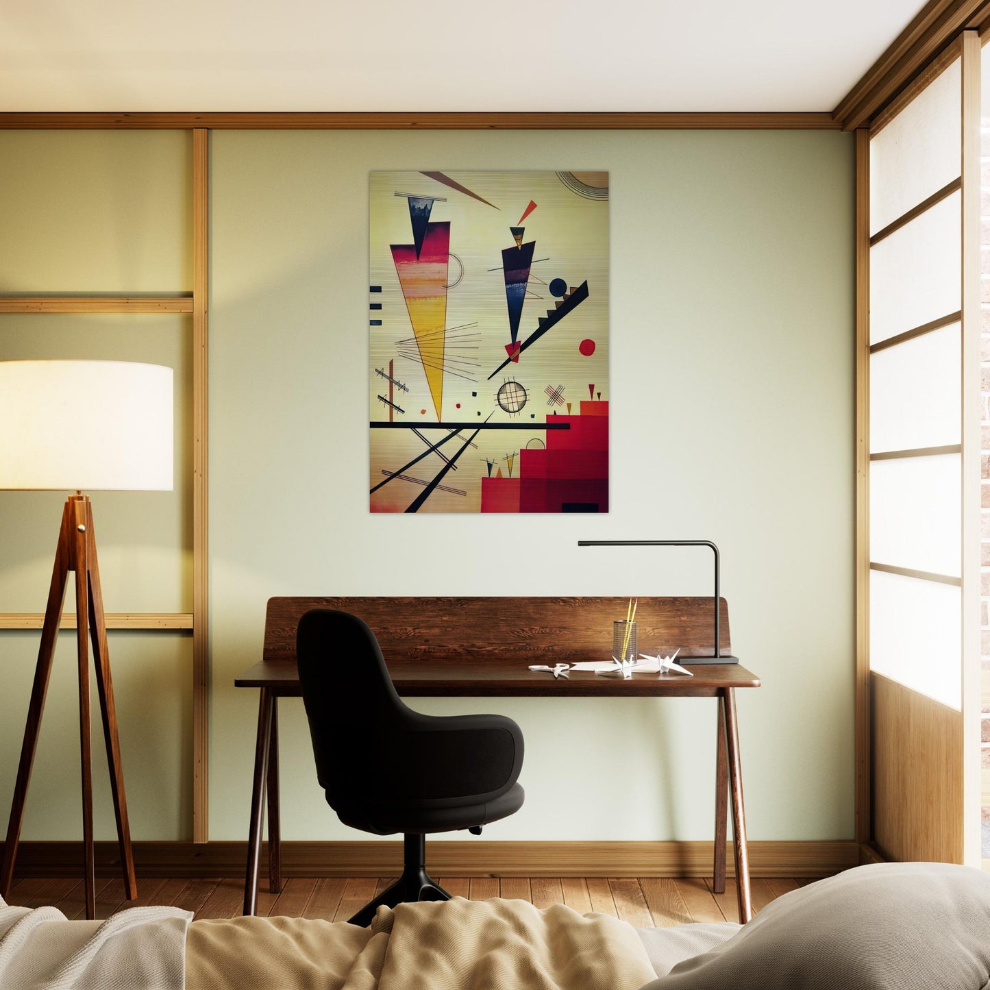 MERRY STRUCTURE 1926 - Wassily Kandinsky Brushed Aluminum Print - 70x100 cm / 28x40 inches | Wassily Kandinsky Aluminum Print | Wassily Kandinsky Prints