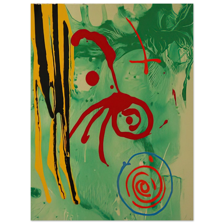 John Hoyland - The Gnome - 2005  75x100 cm / 30x40inches Fine Art Poster