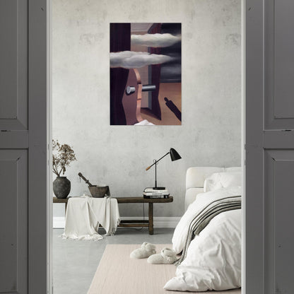 THE CATAPULT OF DESERT 1926 - Rene Magritte Brushed Aluminum Print - 70x100 cm / 28x40 inches | Rene Magritte Aluminum Print | Rene Magritte Prints