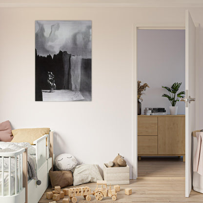WEST SIDE OF THE ISLE OF THE DEAD - Salvador Dali Brushed Aluminum Print - 70x100 cm / 28x40 inches | Salvador Dali Aluminum Print | Salvador Dali Prints