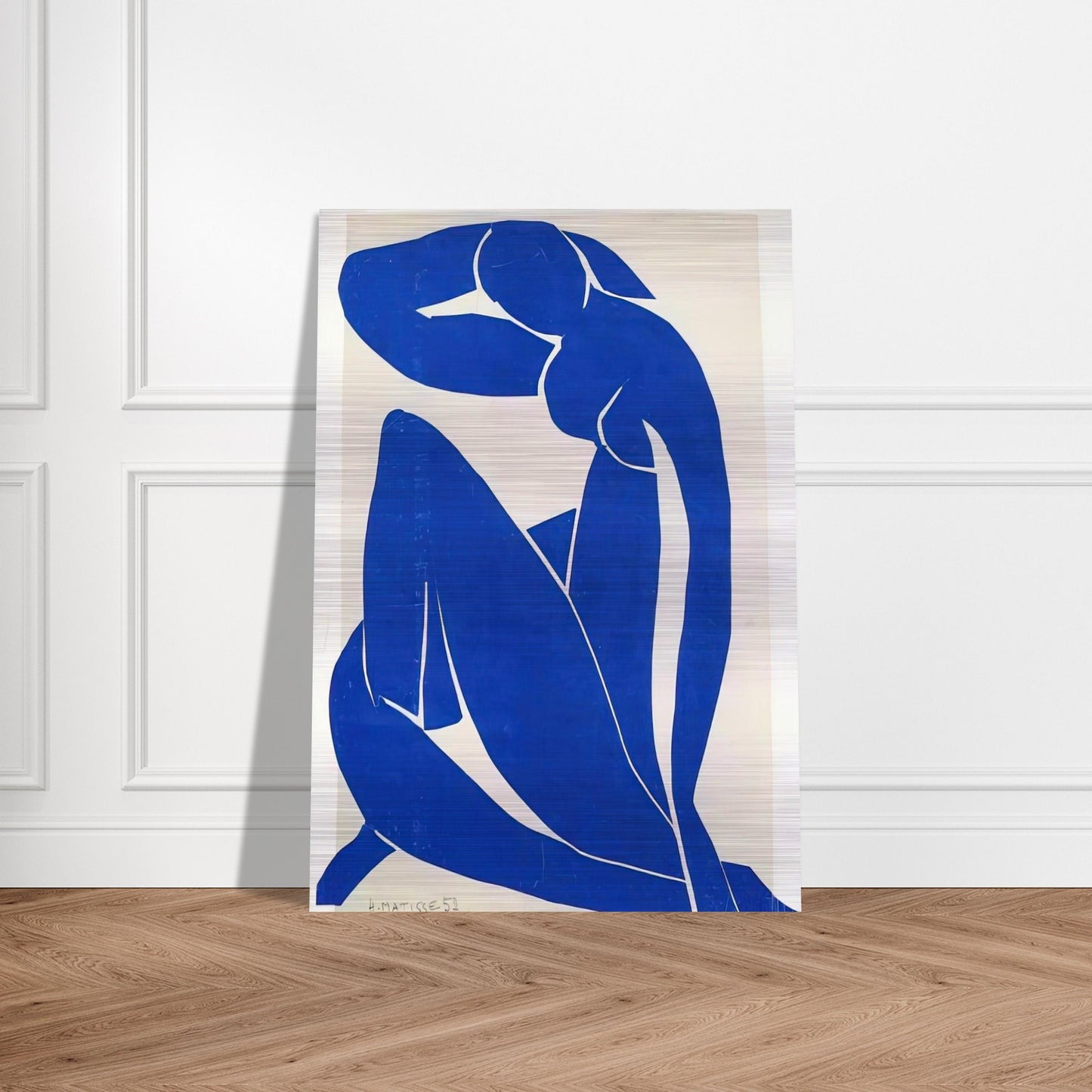 BLUE NUDE 1952 - Henri Matisse Brushed Aluminum Print - 70x100 cm / 28x40 inches | Henri Matisse Aluminum Print | Henri Matisse Prints