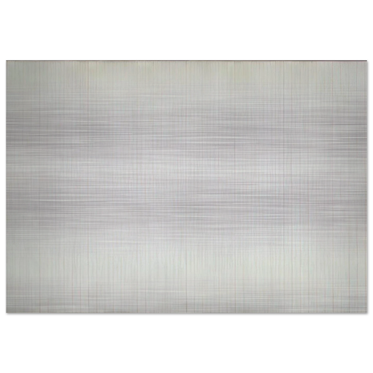 The Islands - Agnes Martin Brushed Aluminum Print - 70x100 cm / 28x40 inches | Agnes Martin Aluminum Print | Agnes Martin Prints