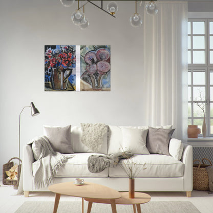 Still Life - Expressionism - Natalia Goncharova Brushed Aluminum Print - 70x100 cm / 28x40 inches | Natalia Goncharova Aluminum Print | Natalia Goncharova Prints