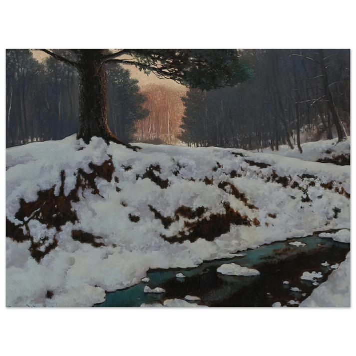 Frank Johnston - The Shadowed Valley - Post-Impressionism  75x100 cm / 30x40inches Fine Art Poster
