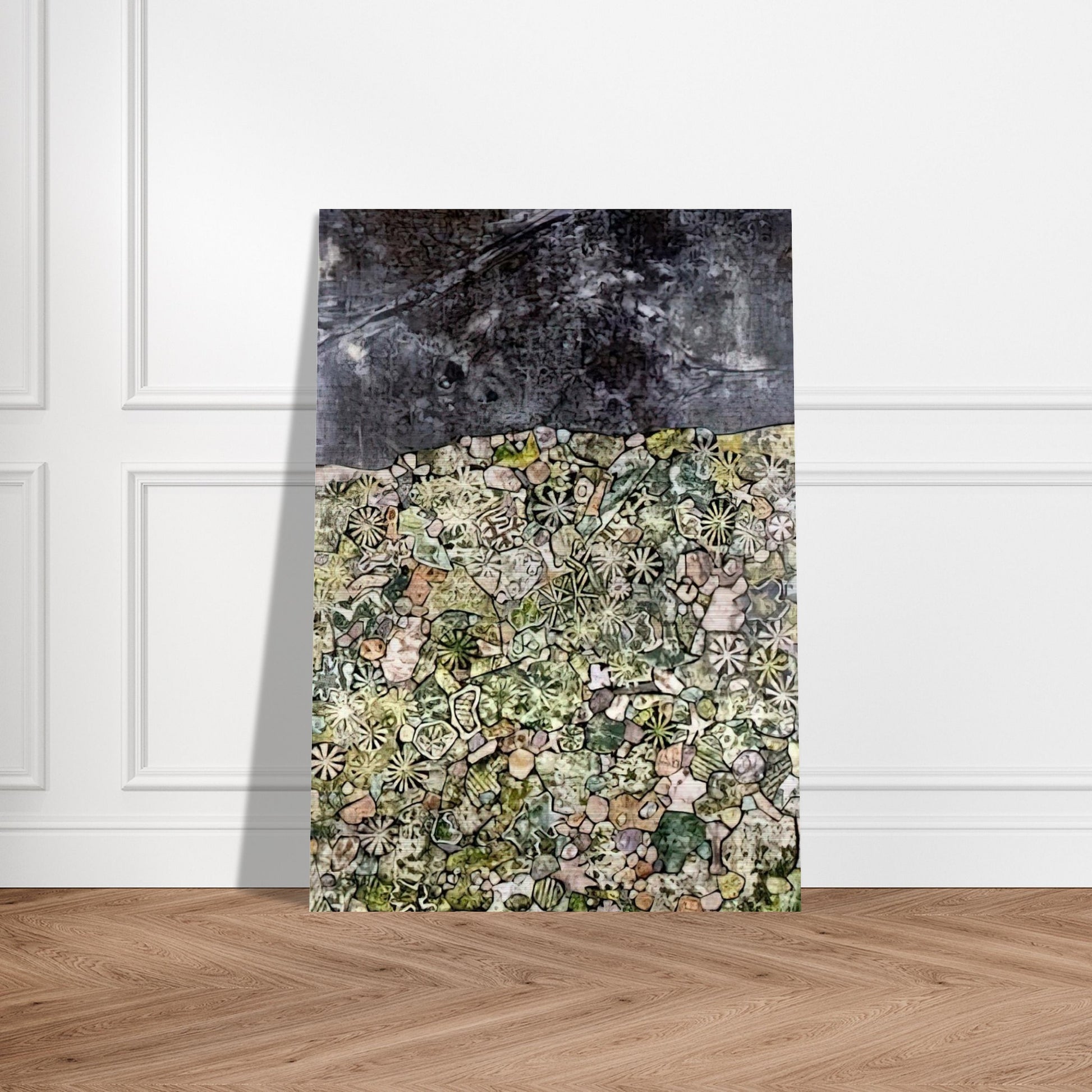 I LIVE IN A COUNTRY LAUGHING - Jean Dubuffet Brushed Aluminum Print - 70x100 cm / 28x40 inches | Jean Dubuffet Aluminum Print | Jean Dubuffet Prints