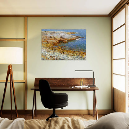 Isles of Shoals, Broad Cove - Childe Hassam Brushed Aluminum Print - 70x100 cm / 28x40 inches | Childe Hassam Aluminum Print | Childe Hassam Prints
