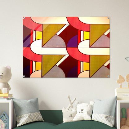 MODULAR PAINTING WITH FOUR PANELS 2 1969 - Roy Lichtenstein Acrylic Print - 70x100 cm / 28x40″ inches | Roy Lichtenstein Wall Art | Roy Lichtenstein Prints