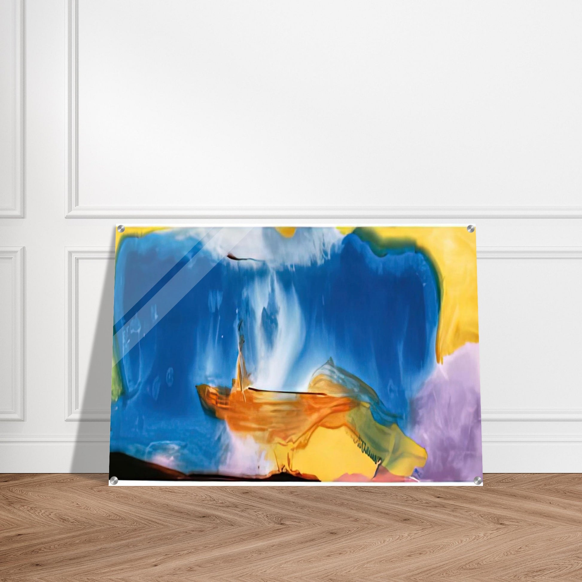 Moveable Blue, 1973- - Helen Frankenthaler Acrylic Print - 70x100 cm / 28x40″ inches