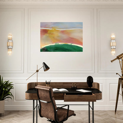 Bay Breeze - 1969 - Ronnie Landfield Brushed Aluminum Print - 70x100 cm / 28x40 inches | Ronnie Landfield Aluminum Print | Ronnie Landfield Prints