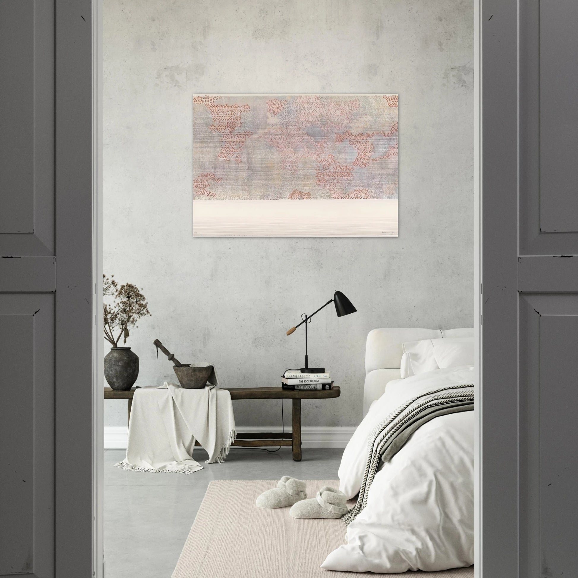 MASKELYNE DA REGION OF THE MOON FROM THE SERIES LUNAR MAPS 1972 - Nancy Graves Brushed Aluminum Print - 70x100 cm / 28x40 inches | Nancy Graves Aluminum Print | Nancy Graves Prints