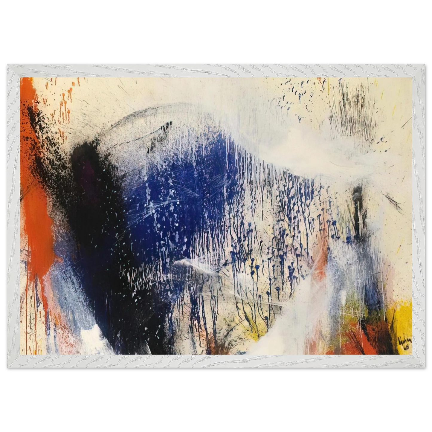 Helen Frankenthaler - Untitled - 1960 Wall art - 45x60 cm / 18x24 inches - Fine Art Poster-canvas - -