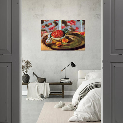 STILL LIFE WITH PINEAPPLE 1924 - Henri Matisse Brushed Aluminum Print - 70x100 cm / 28x40 inches | Henri Matisse Aluminum Print | Henri Matisse Prints