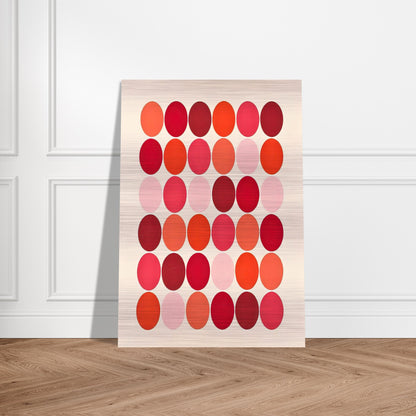 Red - 1966 - Thomas Downing Brushed Aluminum Print - 70x100 cm / 28x40 inches | Thomas Downing Aluminum Print | Thomas Downing Prints