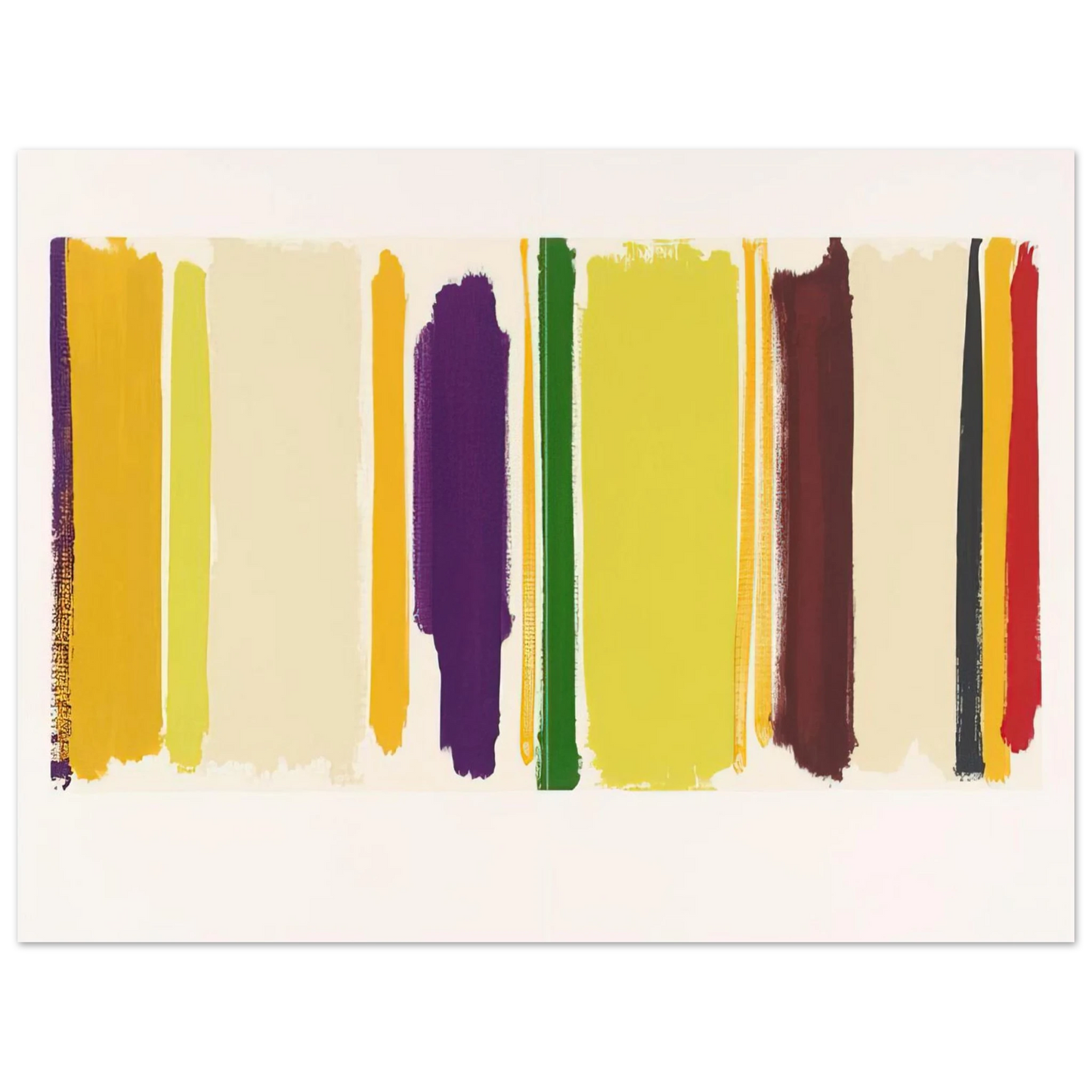 Patrick Heron - Untitled From The Shapes of Colour - 1978  75x100 cm / 30x40inches Fine Art Poster