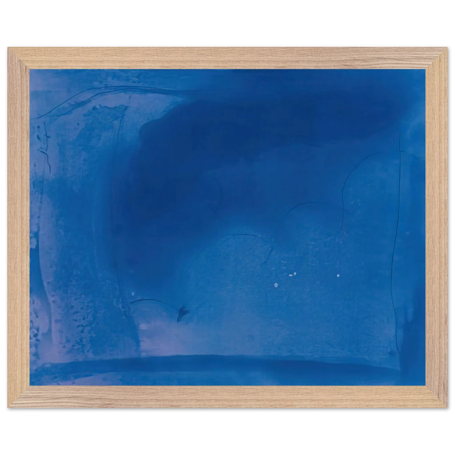 Helen Frankenthaler - Corot s Mark - 1987 Wall art - 21x29.7 cm / 8x12" - Premium Wooden Framed Poster With Fine Art Paper - Wood frame