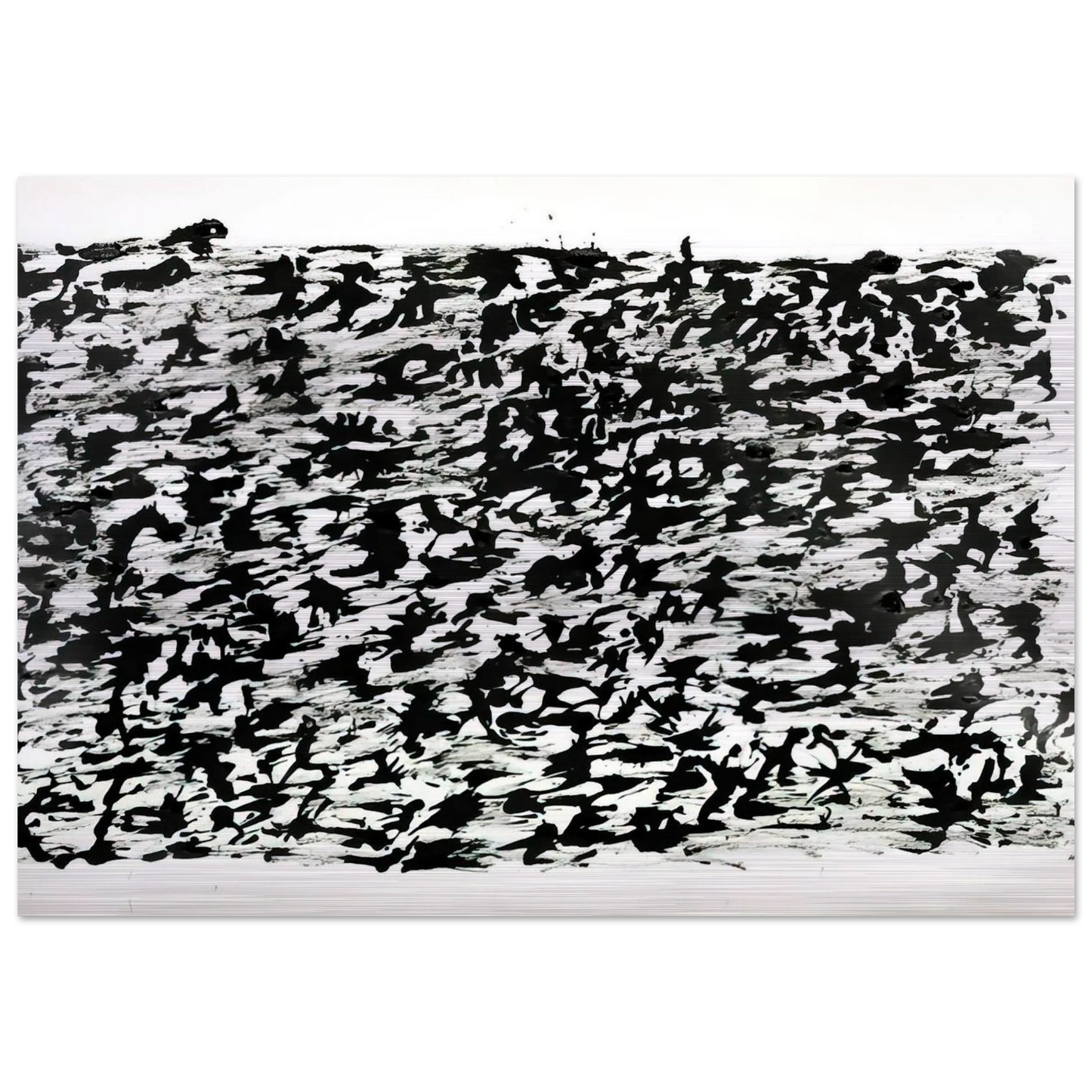 UNTITLED CHINESE INK DRAWING 1961 - Henri Michaux Brushed Aluminum Print - 70x100 cm / 28x40 inches | Henri Michaux Aluminum Print | Henri Michaux Prints