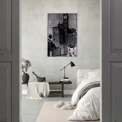 SS GIOVANNI ET PAOLO ROME MAY 1936 1936 - MC Escher Brushed Aluminum Print - 70x100 cm / 28x40 inches | MC Escher Aluminum Print | MC Escher Prints