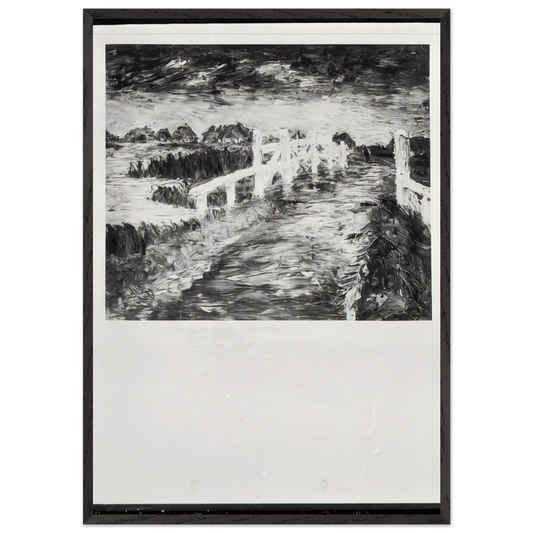Maruchbrucke - Emil Nolde 70x100 cm / 28x40 inches Framed Art Print – Black Wooden Frame