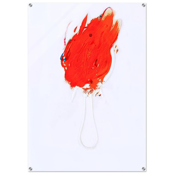 UNTITLED FLAME AND MIRROR 1967 - Antoni Tapies Acrylic Print - 70x100 cm / 28x40″ inches