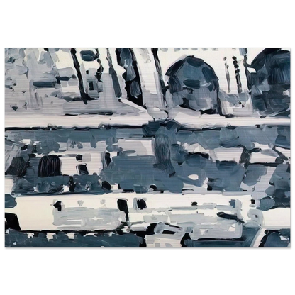 TOWNSCAPE M4 1968 - Gerhard Richter Brushed Aluminum Print - 70x100 cm / 28x40 inches | Gerhard Richter Aluminum Print | Gerhard Richter Prints